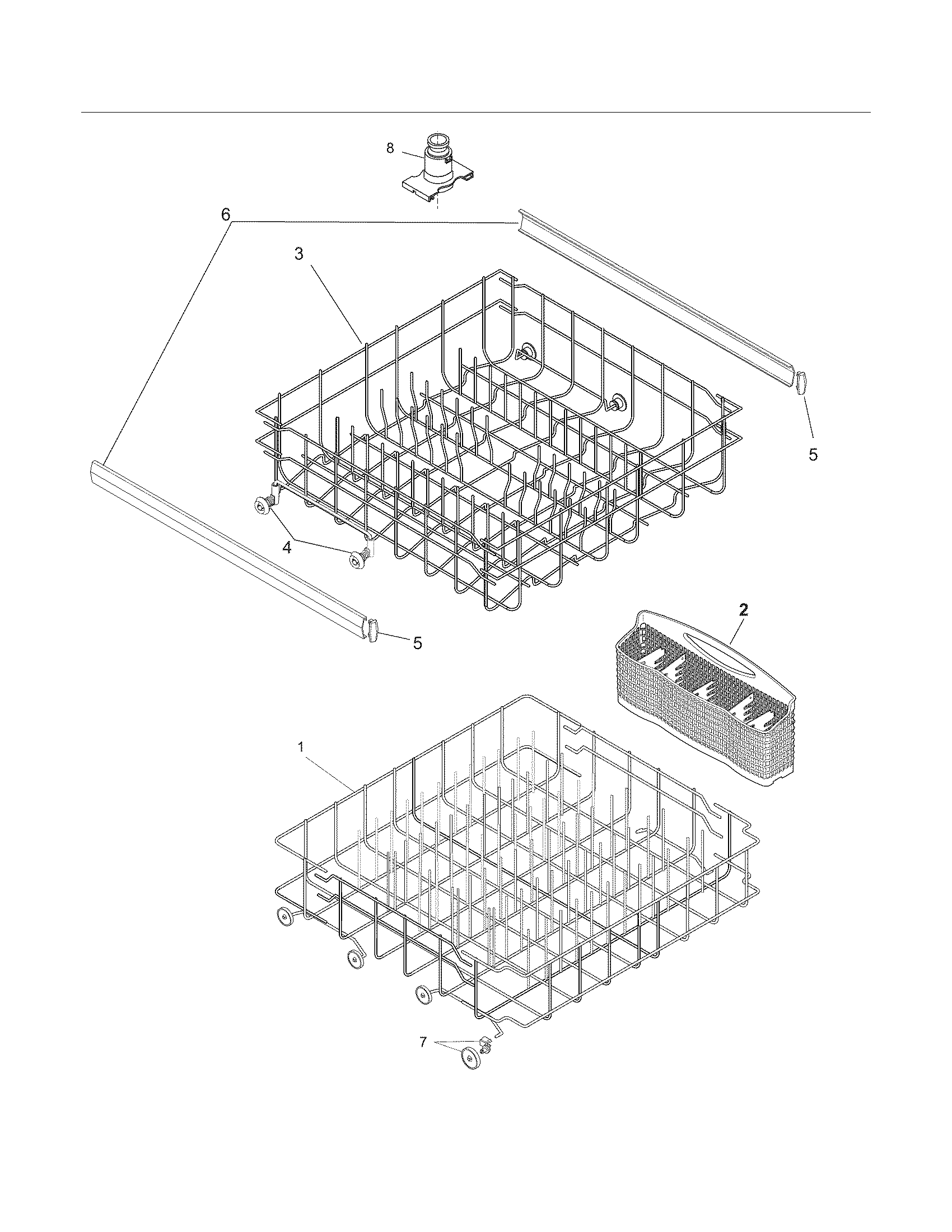 Frigidaire FDB1450CHC4 racks diagram