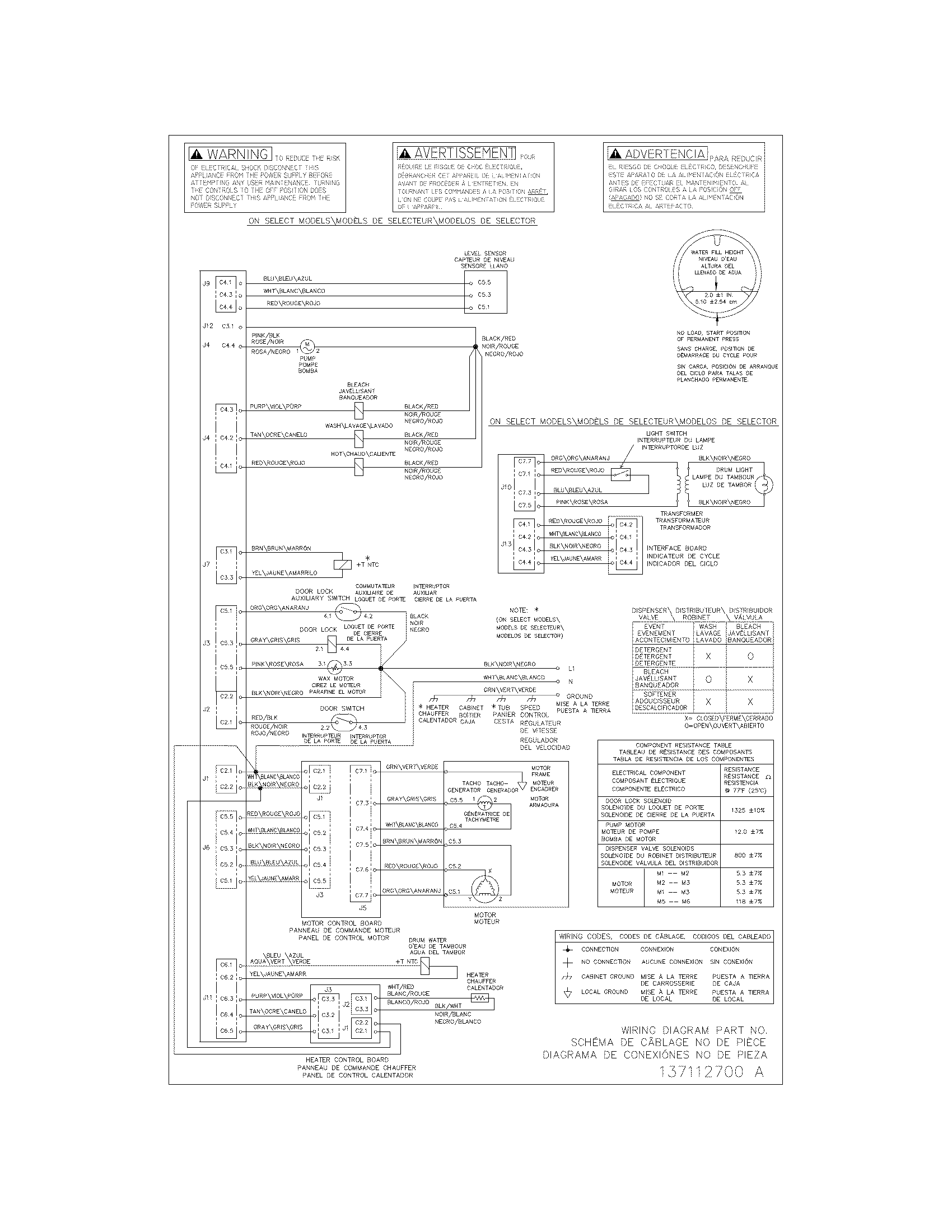 Frigidaire FAFW3517KA1 wiring diagram diagram