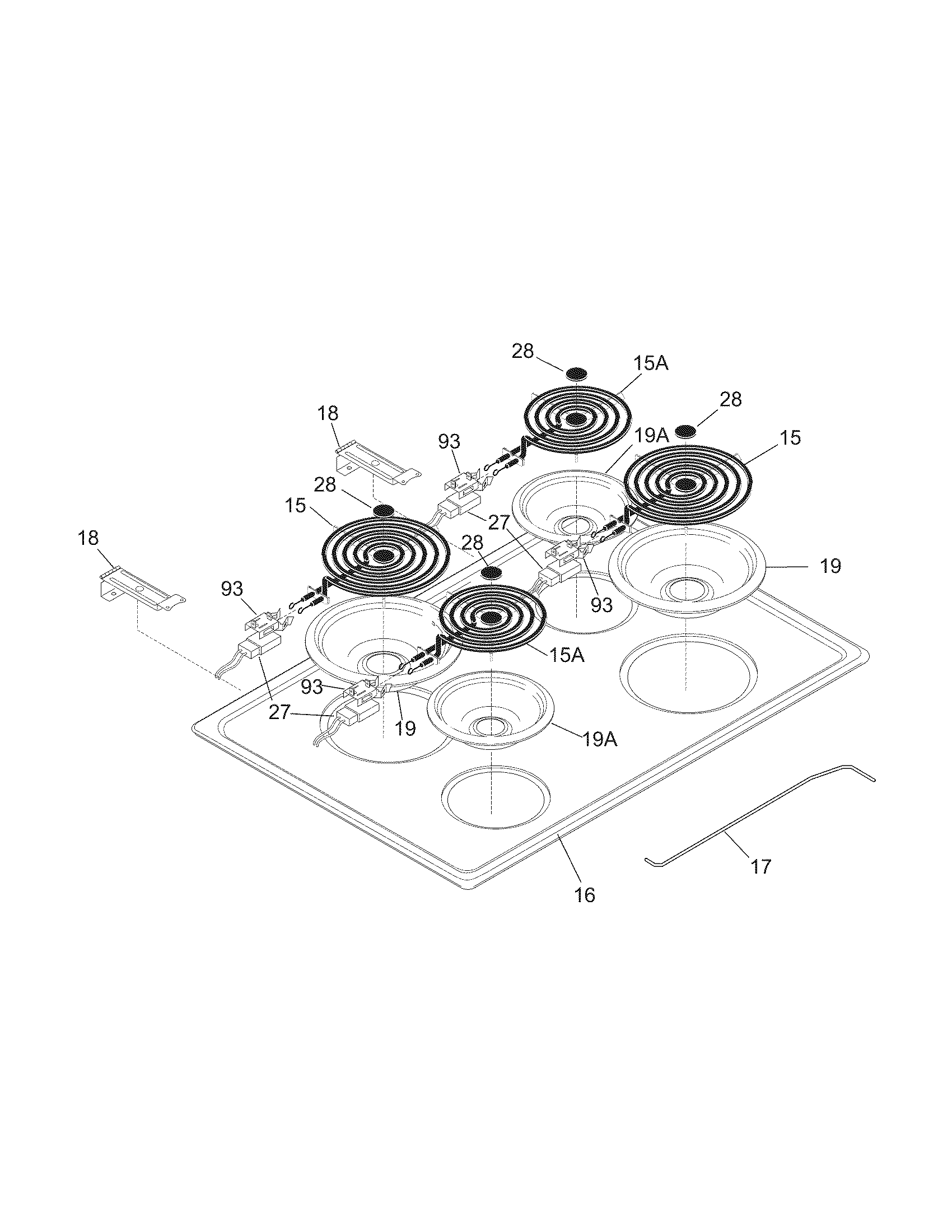 Kenmore 79045582900 maintop diagram