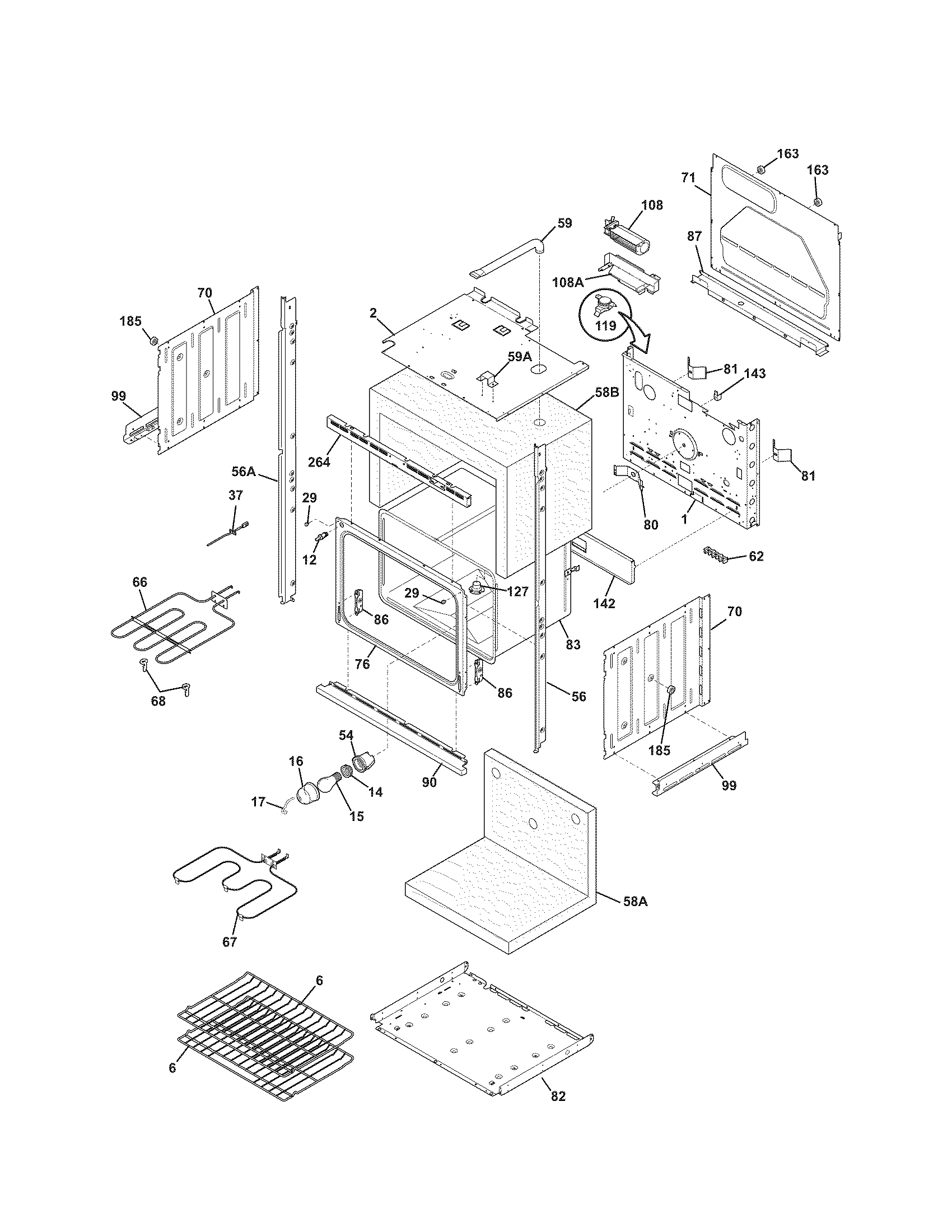 Kenmore 79048879900 lower oven diagram
