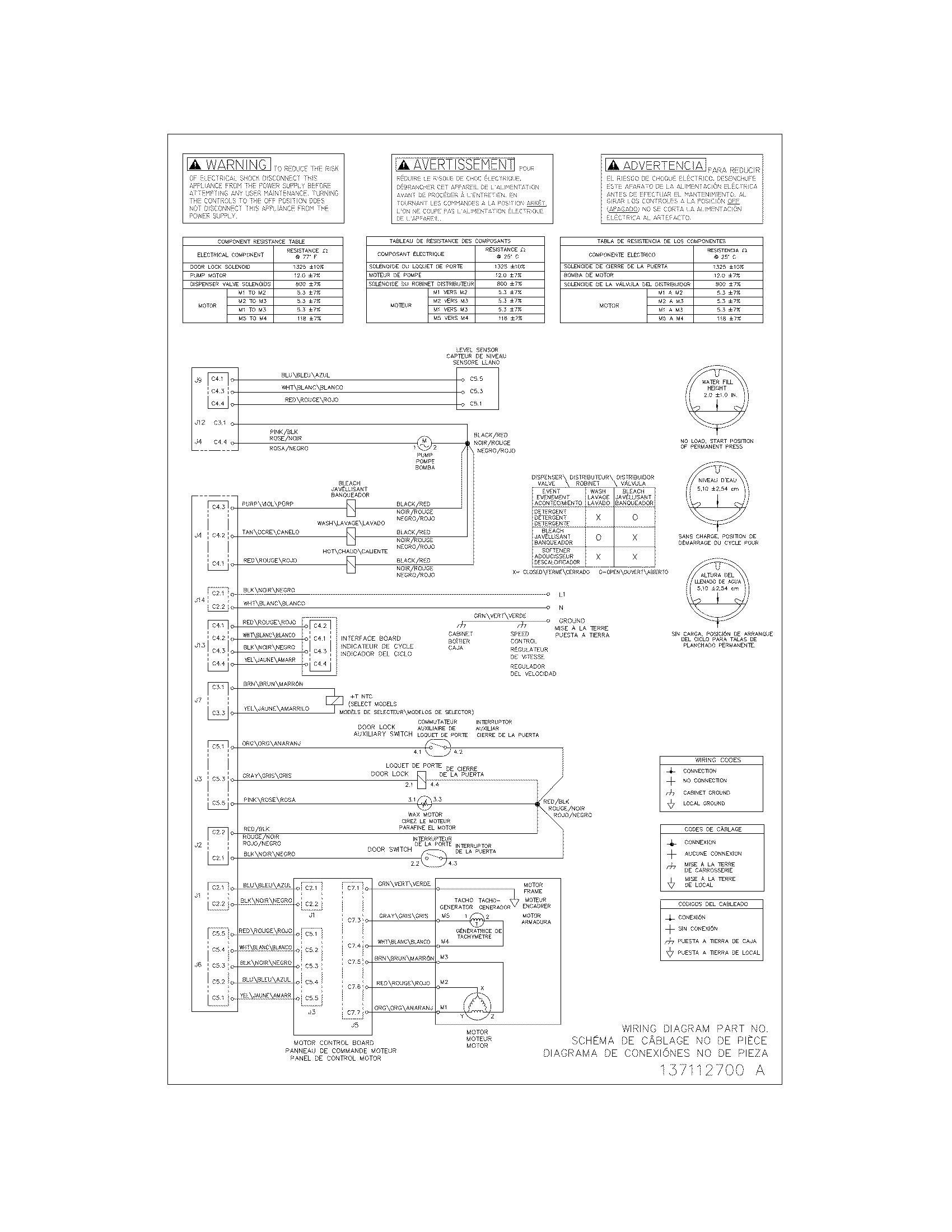Frigidaire FAFW3517KR1 wiring diagram diagram