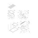 Frigidaire FGHT2134KB1 shelves diagram