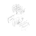 Frigidaire FEF450BWG oven door diagram