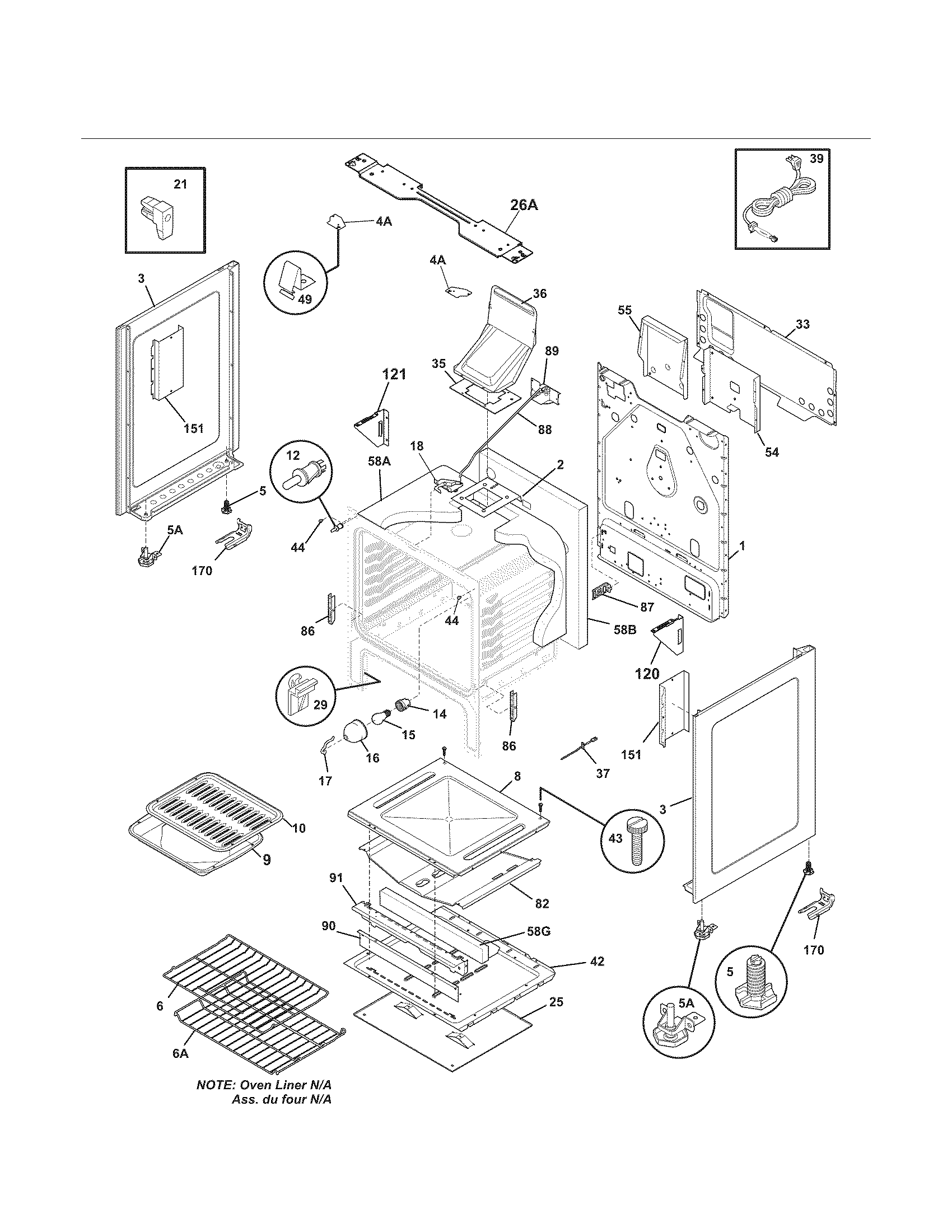 Kenmore 79077469804 body diagram