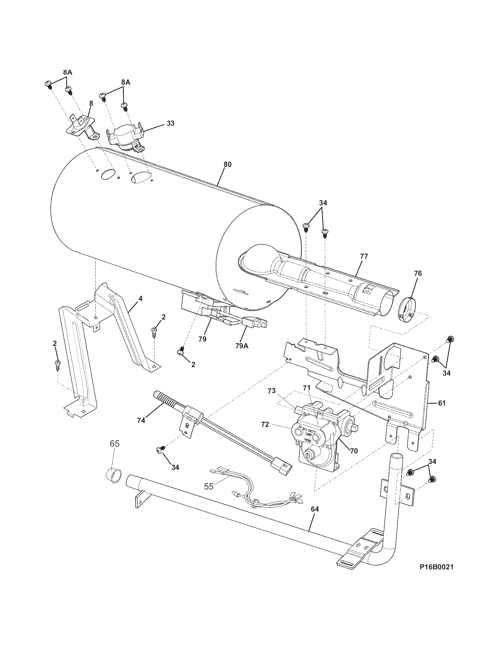 Electrolux SAGQ7070KS0 burner diagram