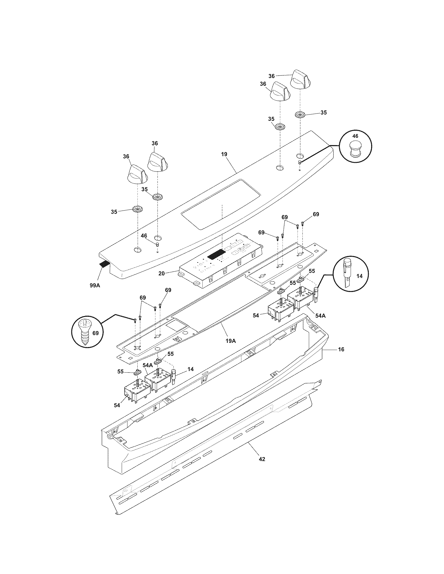 Kenmore 79046763900 backguard diagram