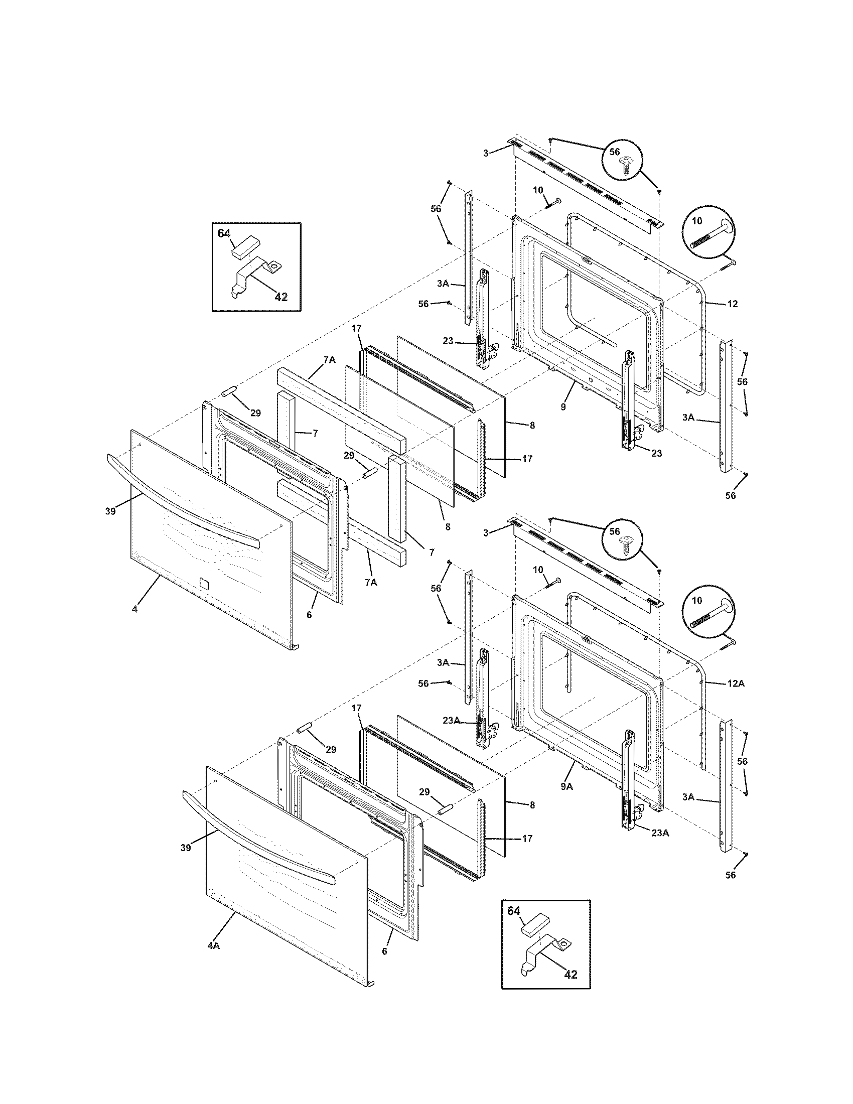 Kenmore 79048739900 doors diagram