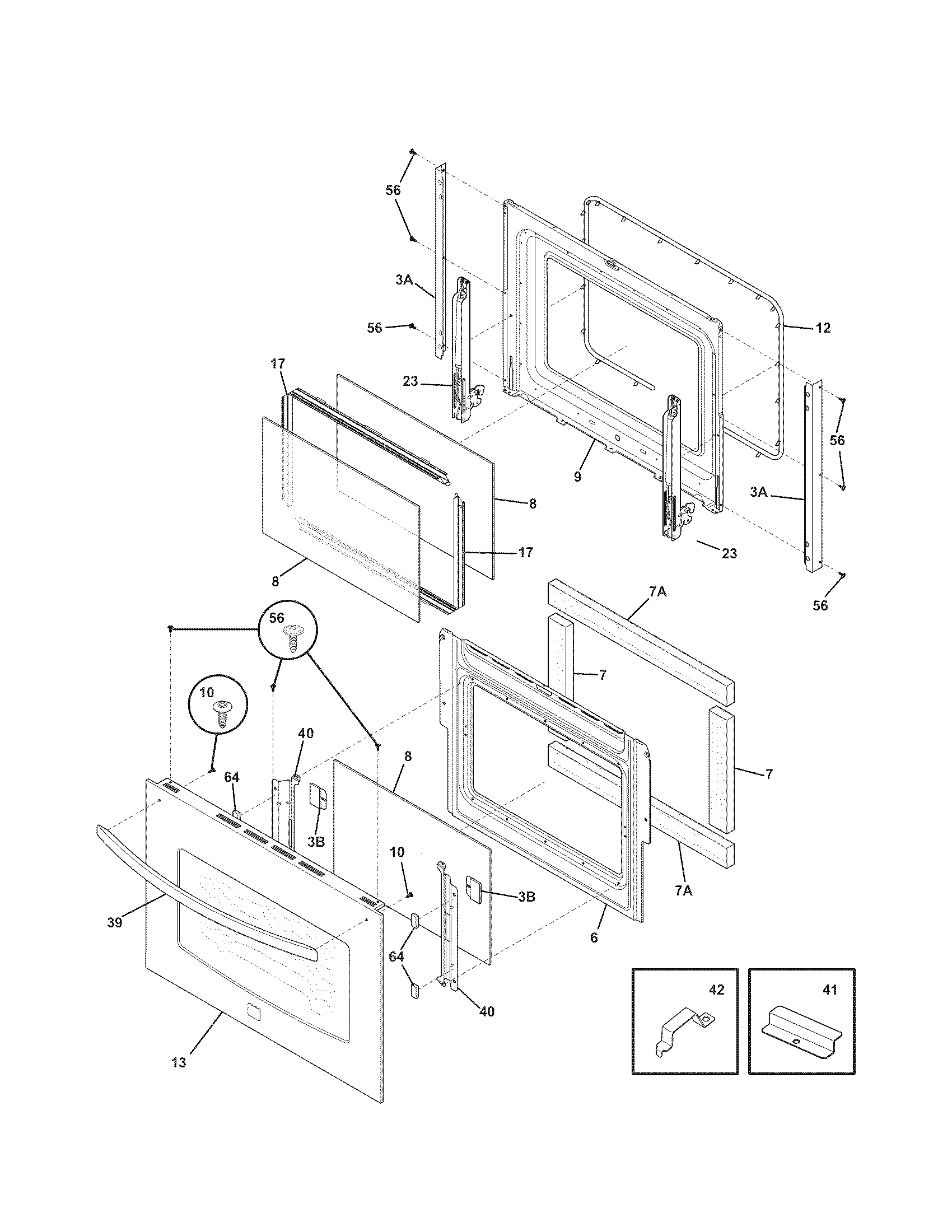 Kenmore 79048763900 doors diagram