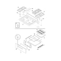 Frigidaire FGF348KSC top/drawer diagram