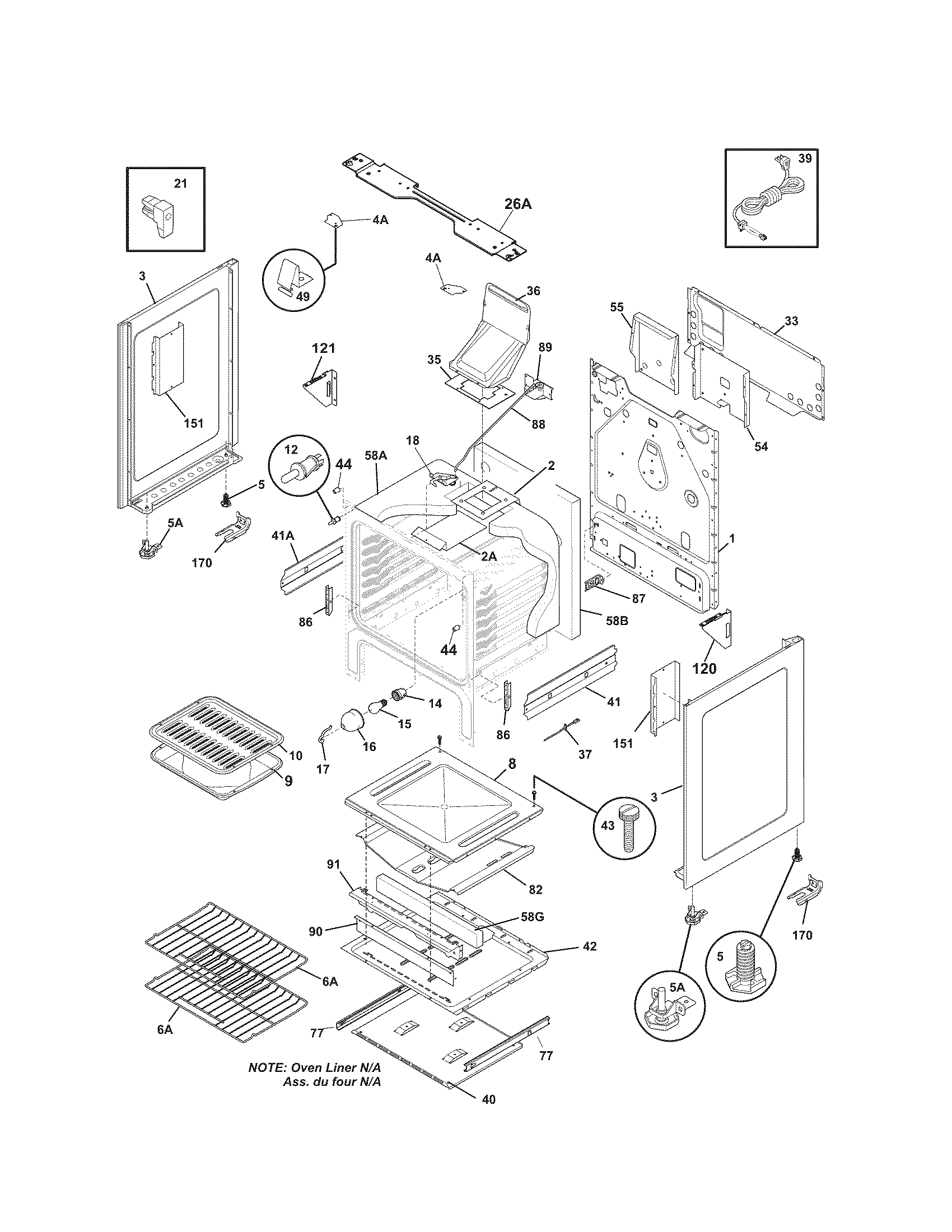 Kenmore 79079653707 body diagram