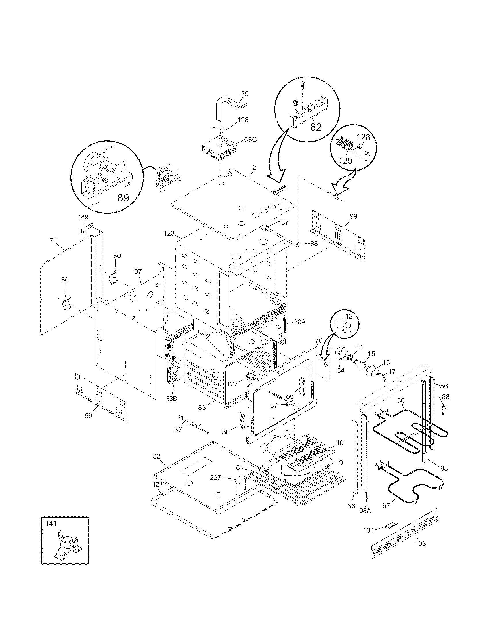 Kenmore 79040454802 body diagram