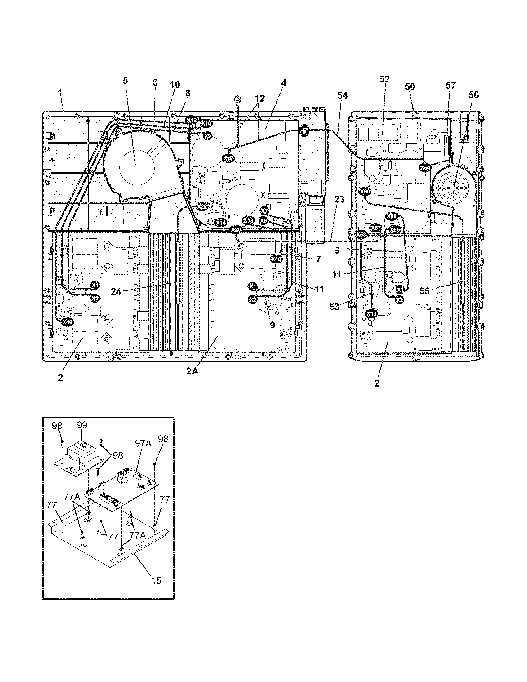 Electrolux E36IC80ISS1 induction unit diagram