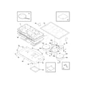 Electrolux E36IC80ISS1 main top/surface units diagram