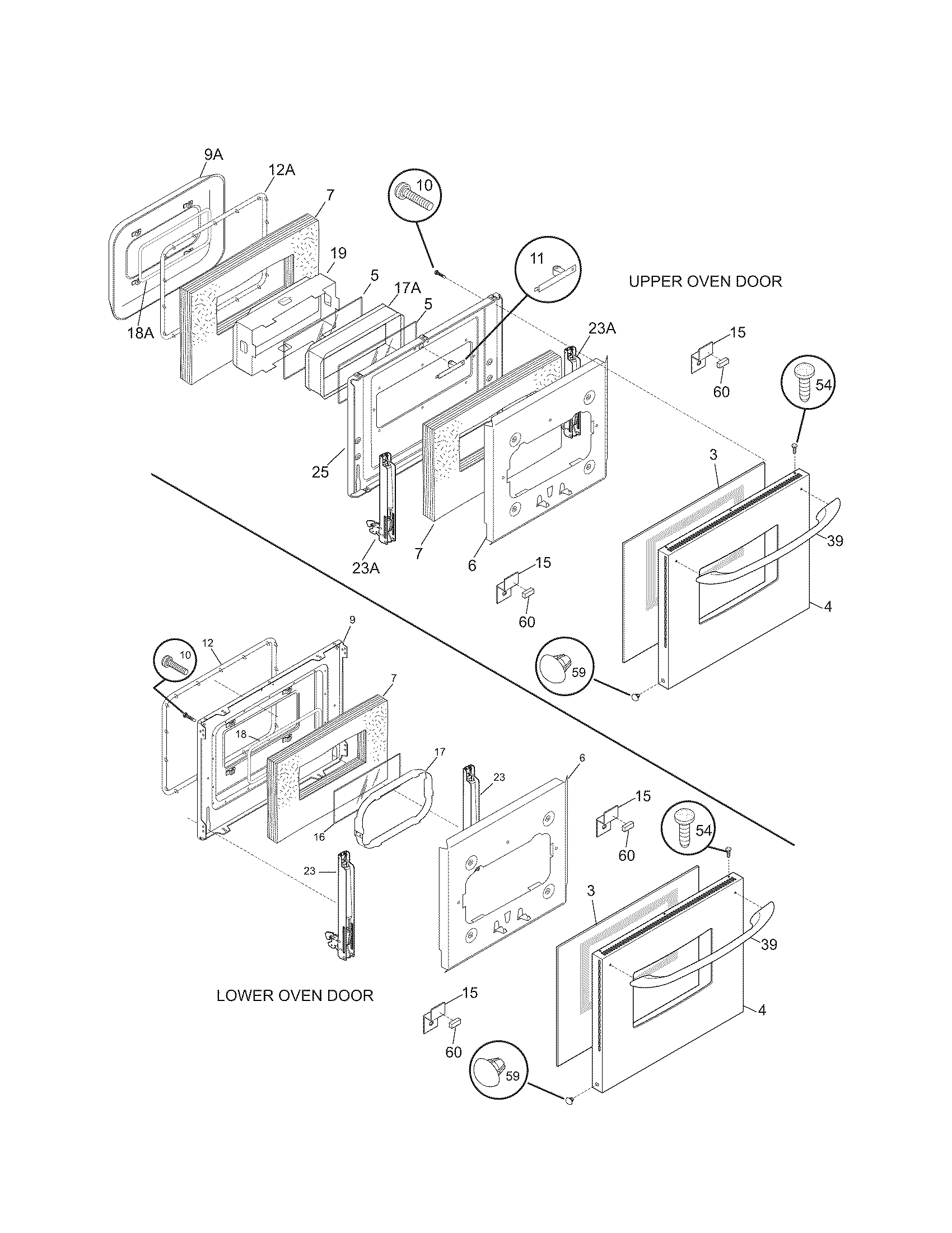 Kenmore 79040613801 doors diagram