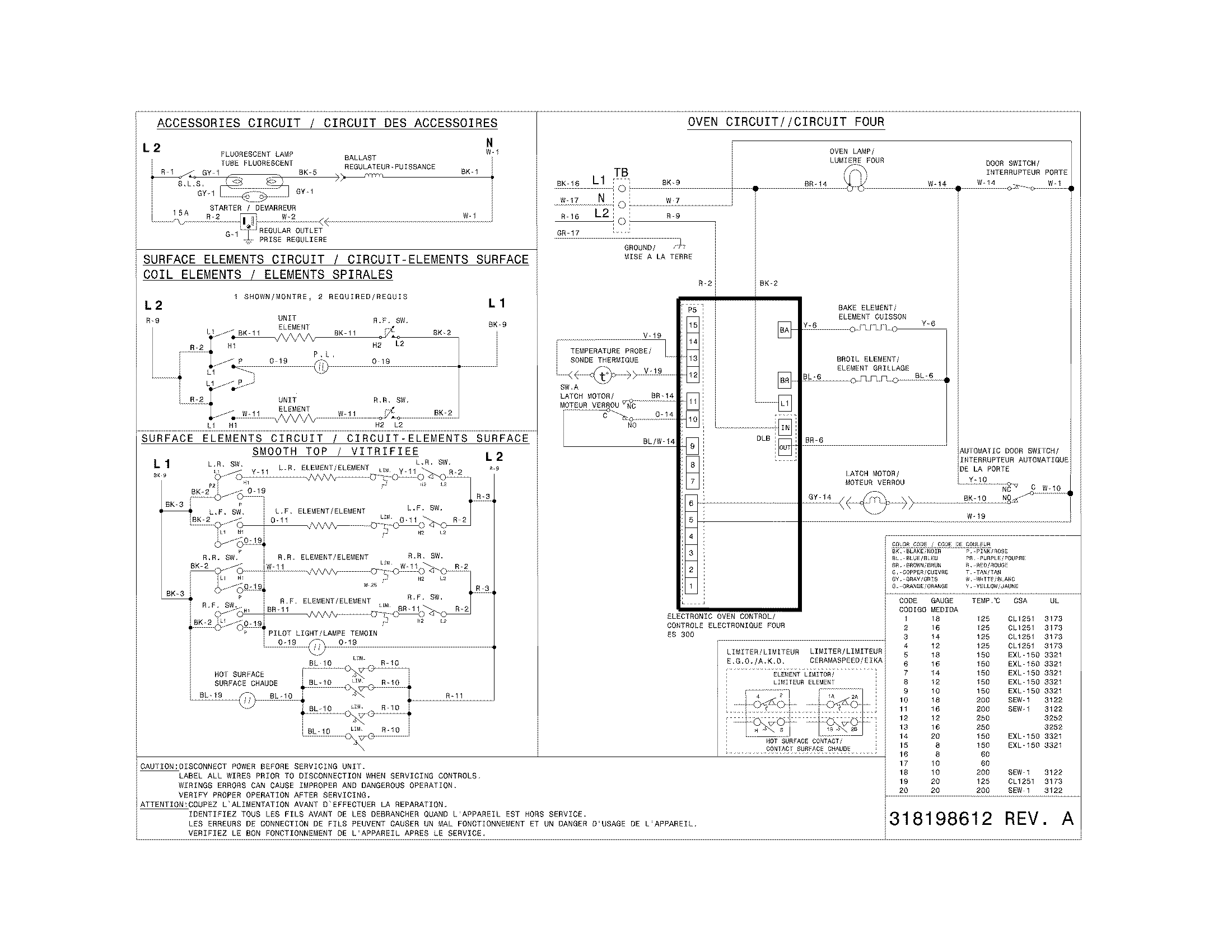 Frigidaire CFEF272DS7 wiring diagram diagram