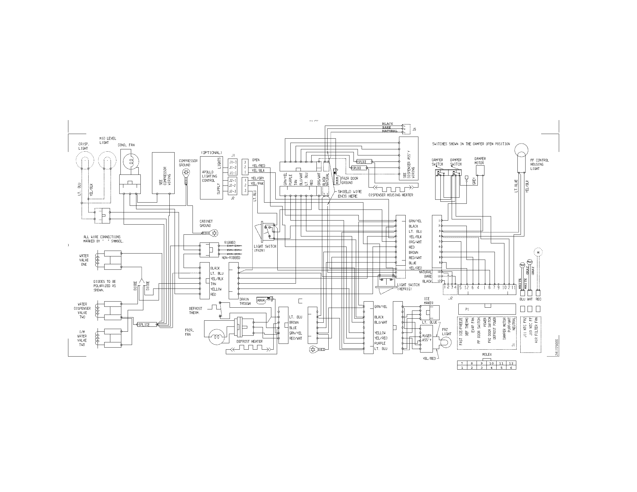 White-Westinghouse WRS26MF8JS2 wiring diagram diagram
