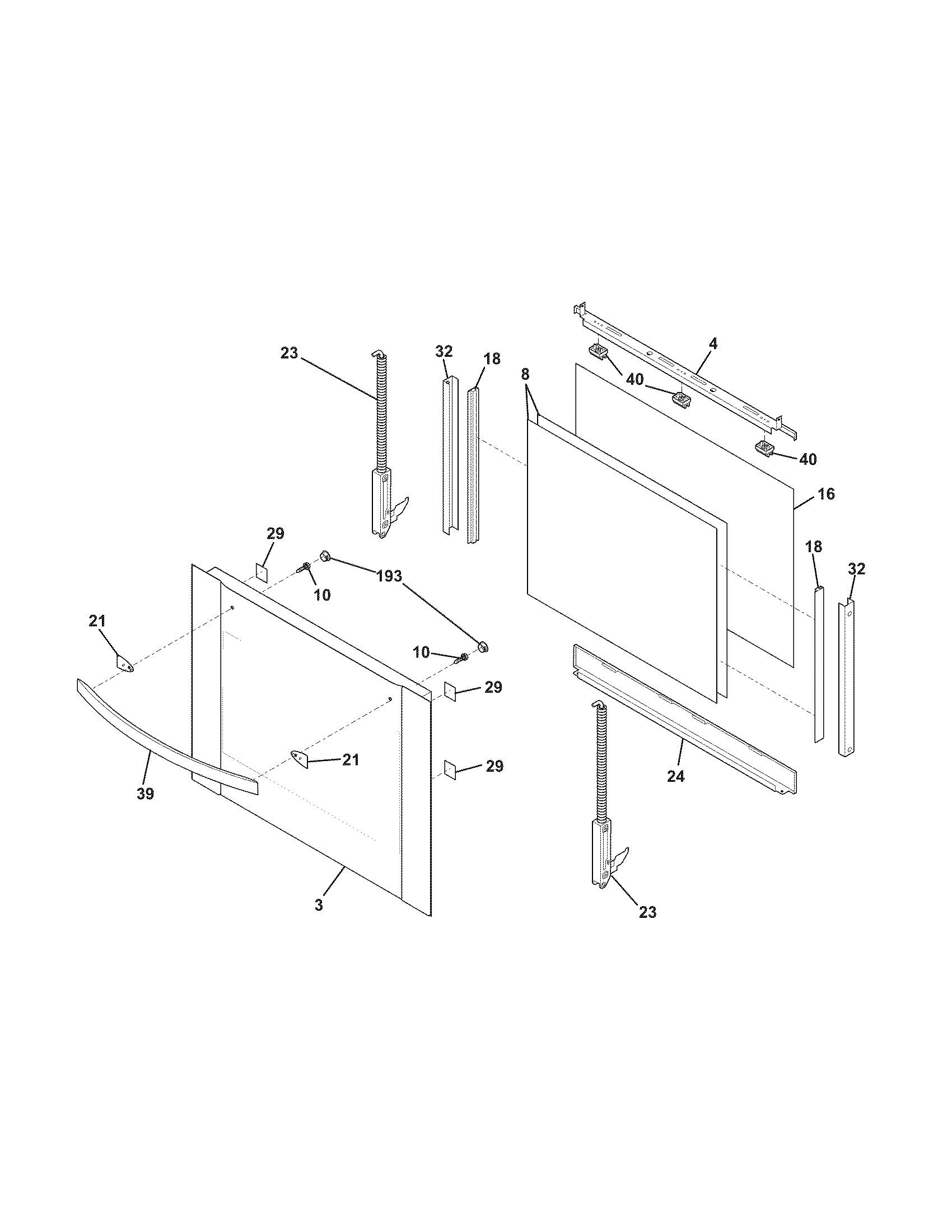 Electrolux E30EW85GSS4 doors diagram