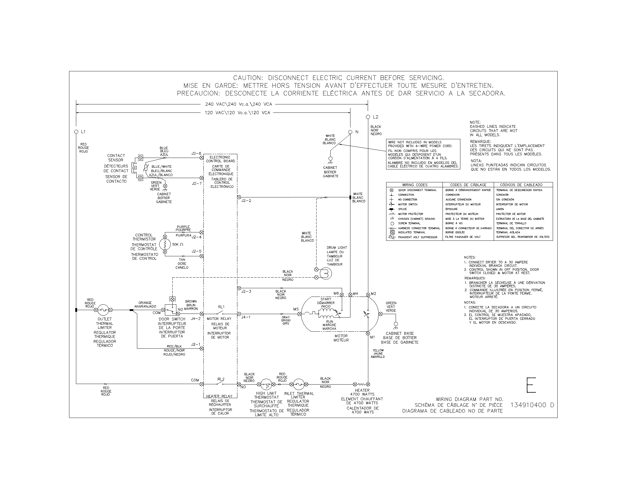 Crosley CDEC450KW0 wiring diagram diagram