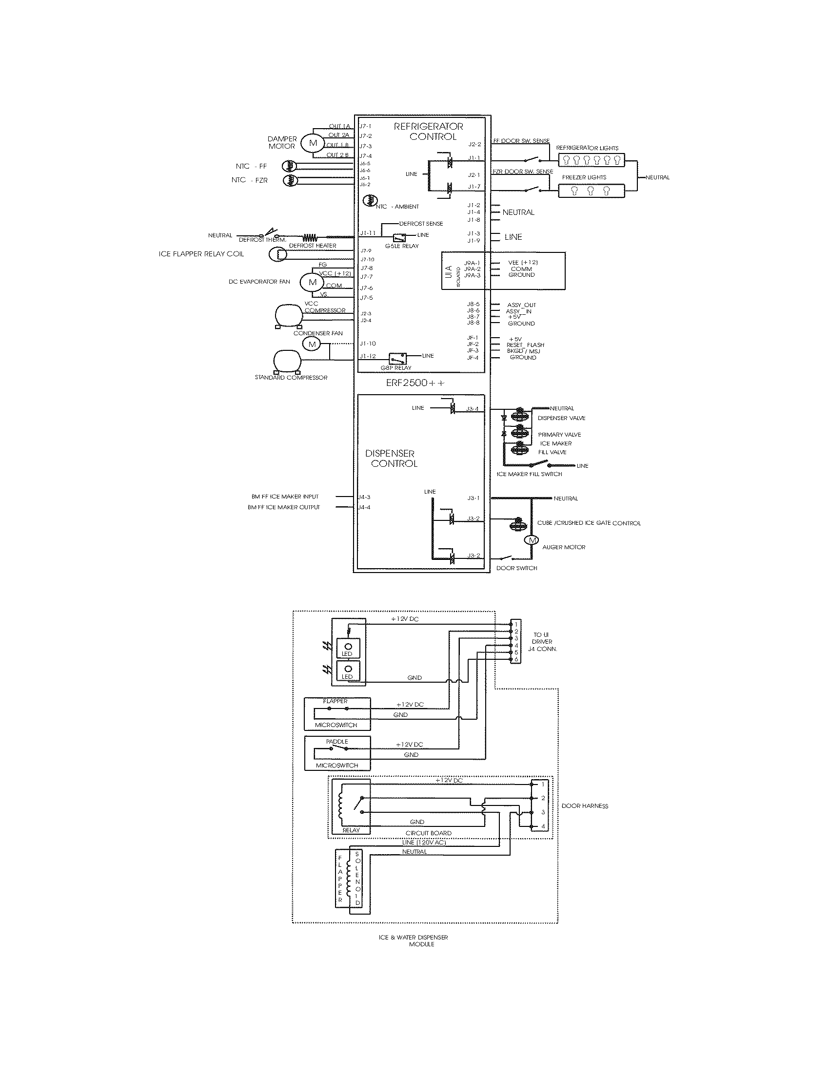 Frigidaire FGHS2334KQ2 wiring schematic diagram