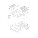 Frigidaire CGGF3042KFD top/drawer diagram