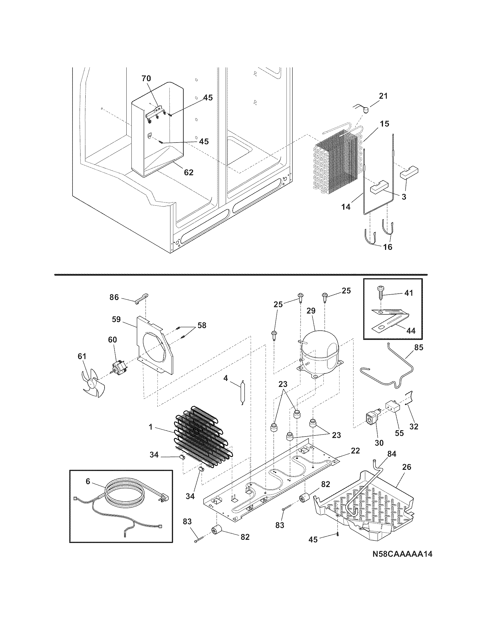 Frigidaire FGHS2667KW2 system diagram