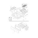 Frigidaire LGGF3033KBD top/drawer diagram