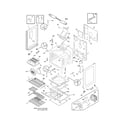 Frigidaire FGGF3054KWE body diagram
