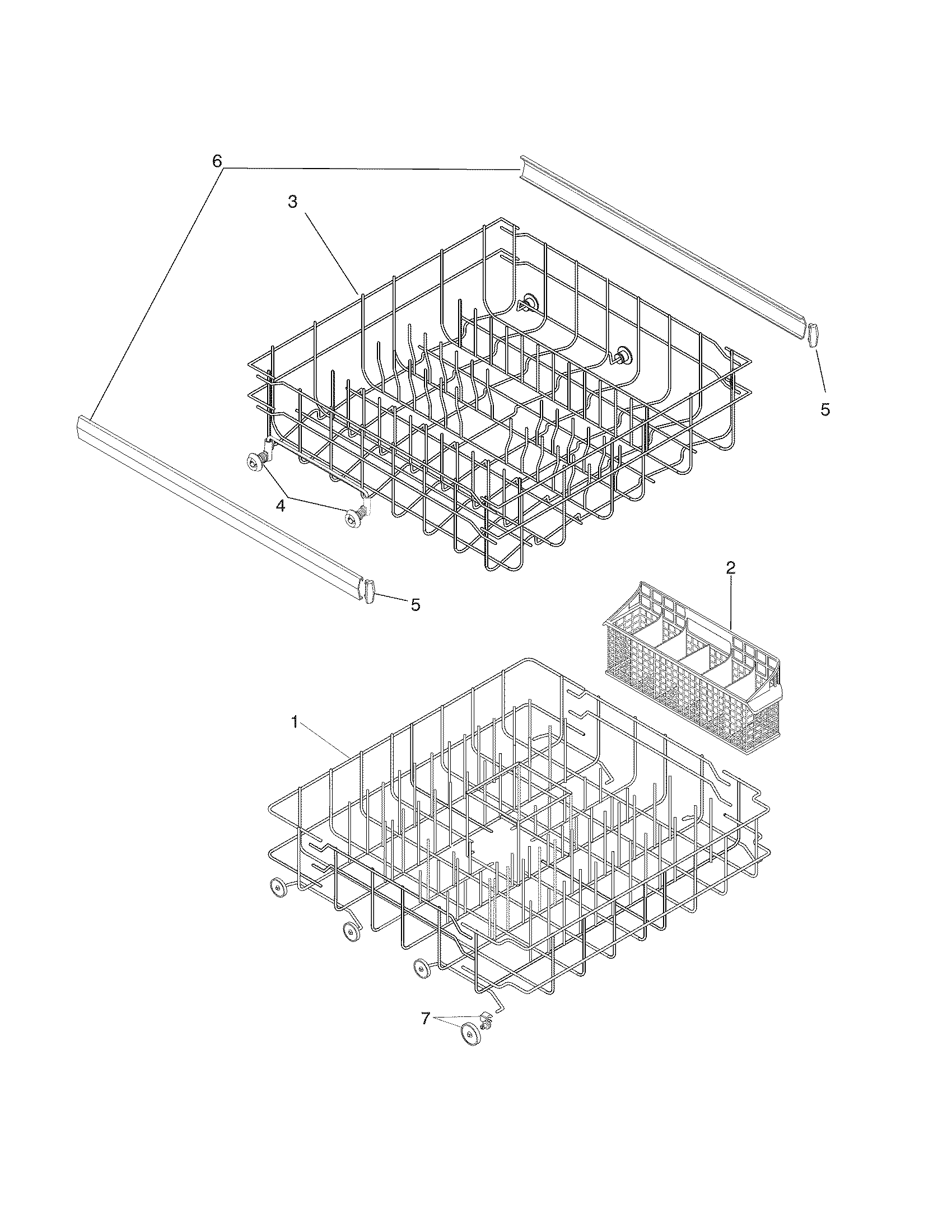 White-Westinghouse WWBD2400HB1A racks diagram
