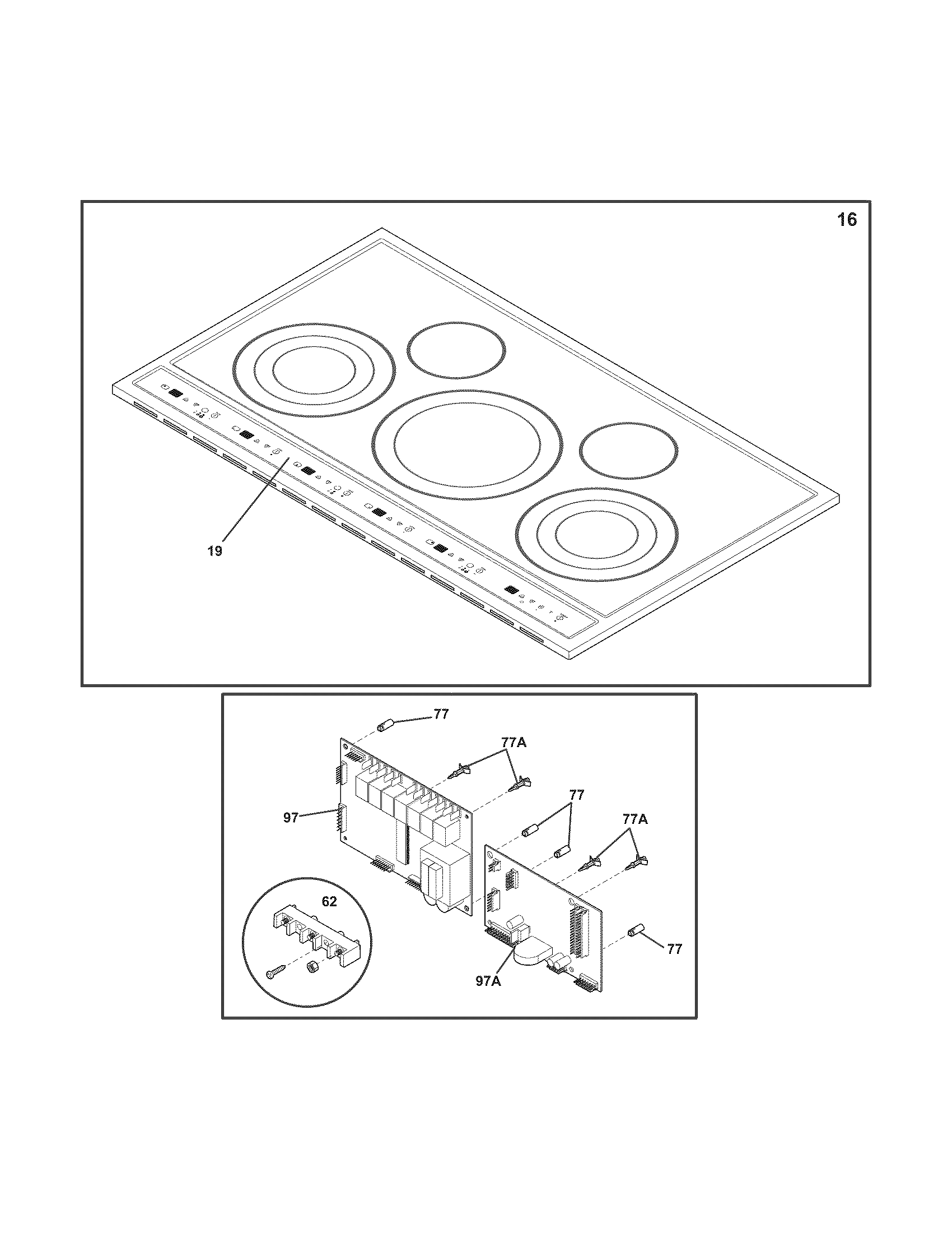 Electrolux E36EC70FSS3 control panel diagram