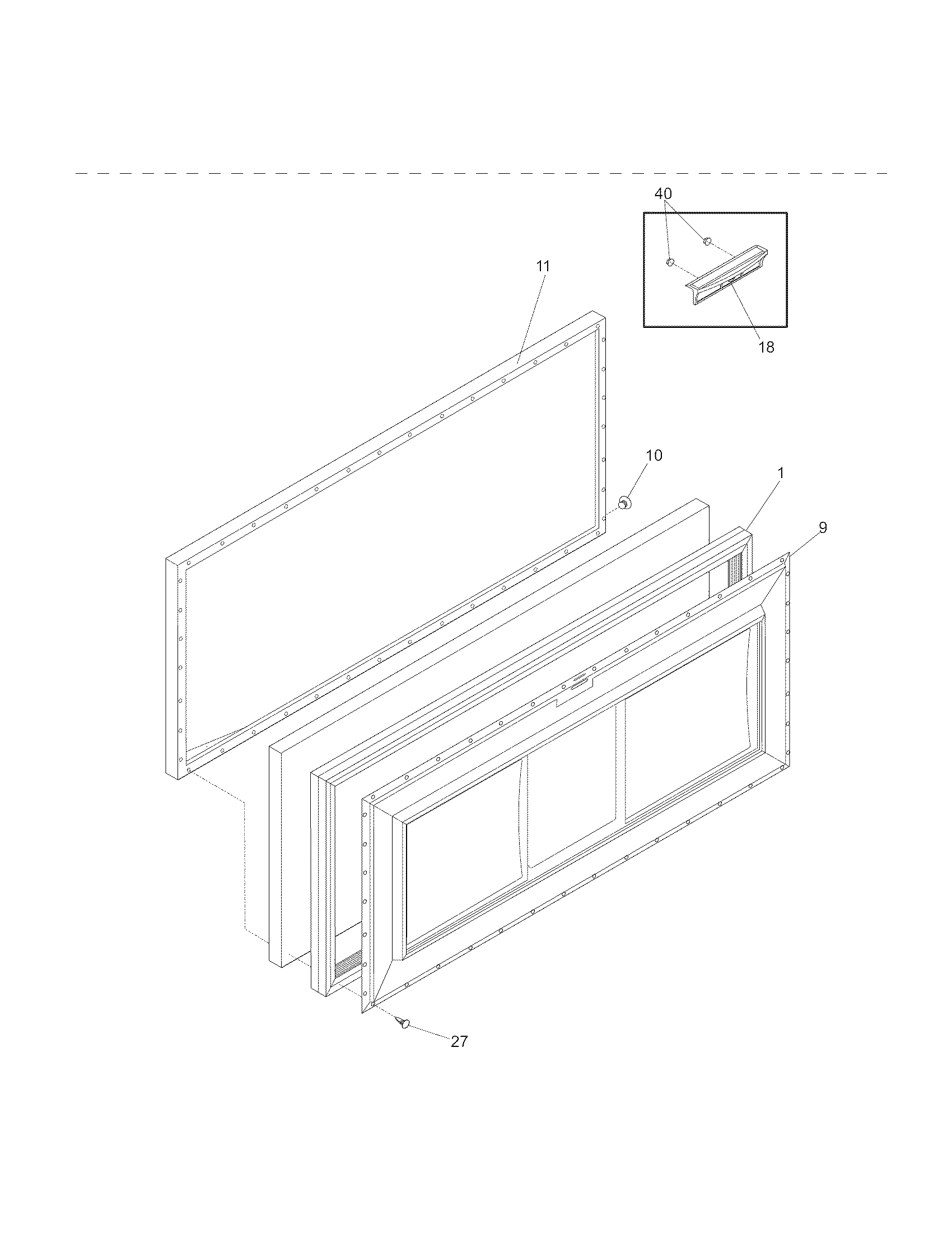 Crosley CFC09LW0 door diagram