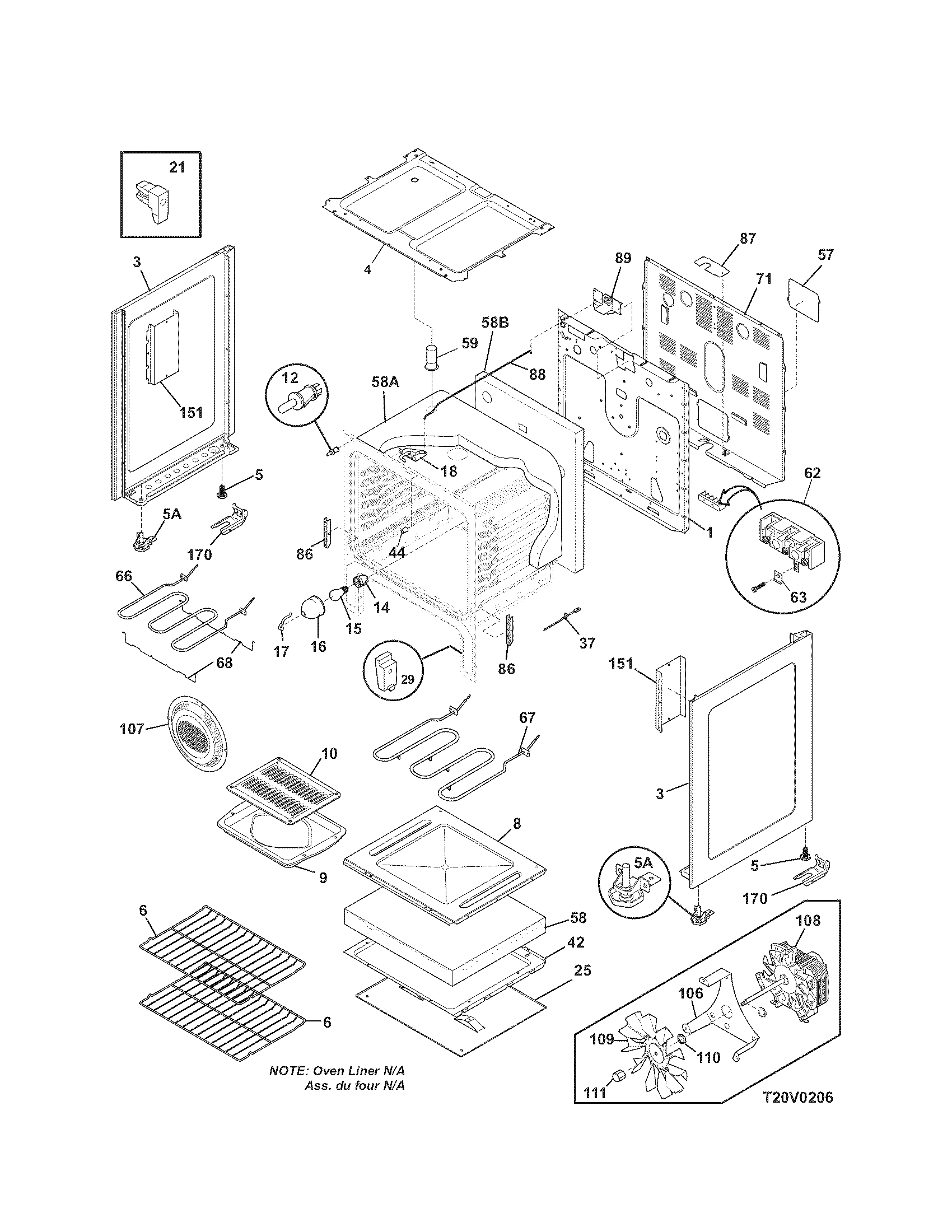 Kenmore Elite 79099913801 body diagram