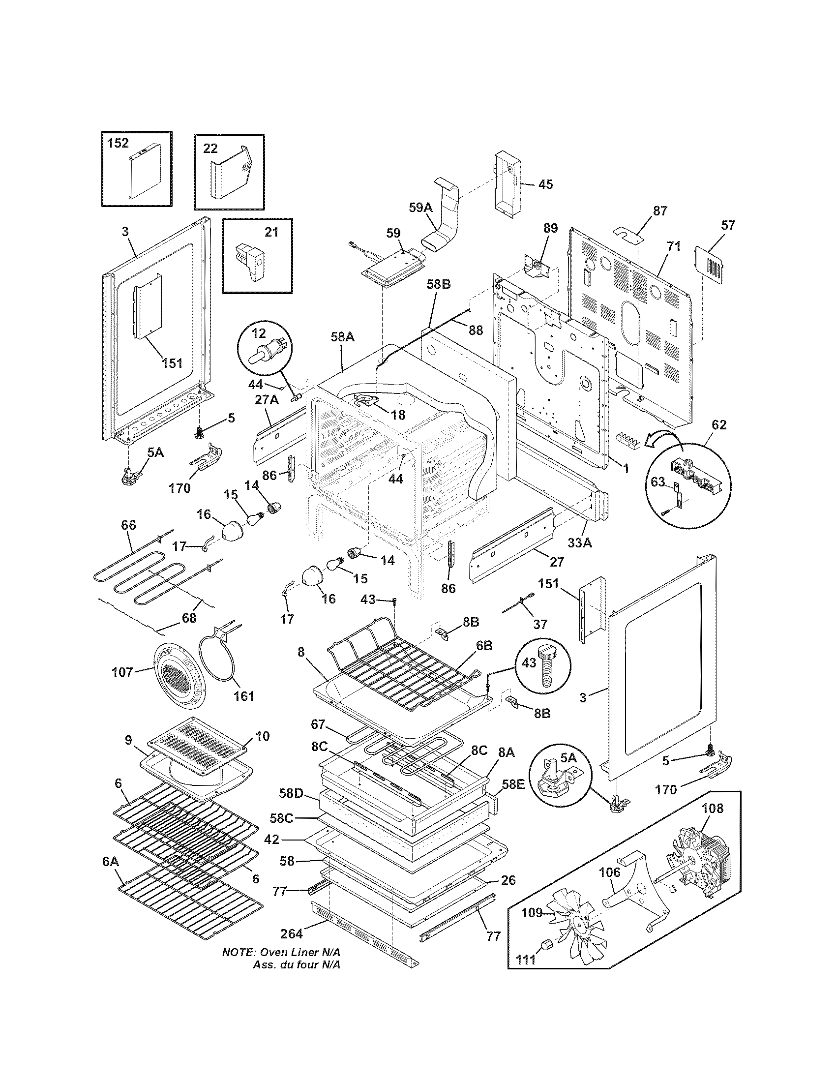 Kenmore 79097462802 body diagram