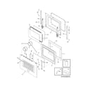 Frigidaire FPGS3085KFB door diagram