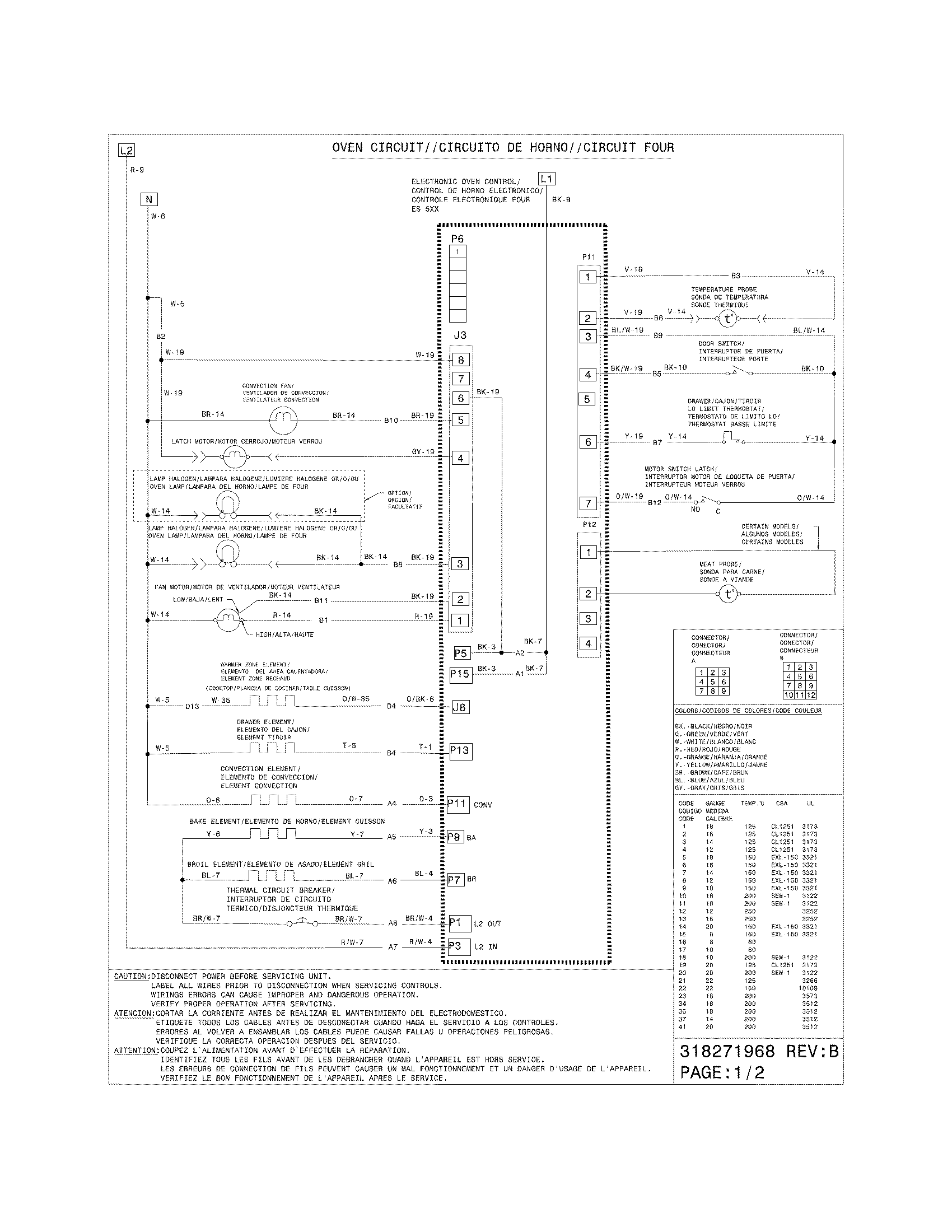 Frigidaire CGES3065KW2 wiring diagram diagram
