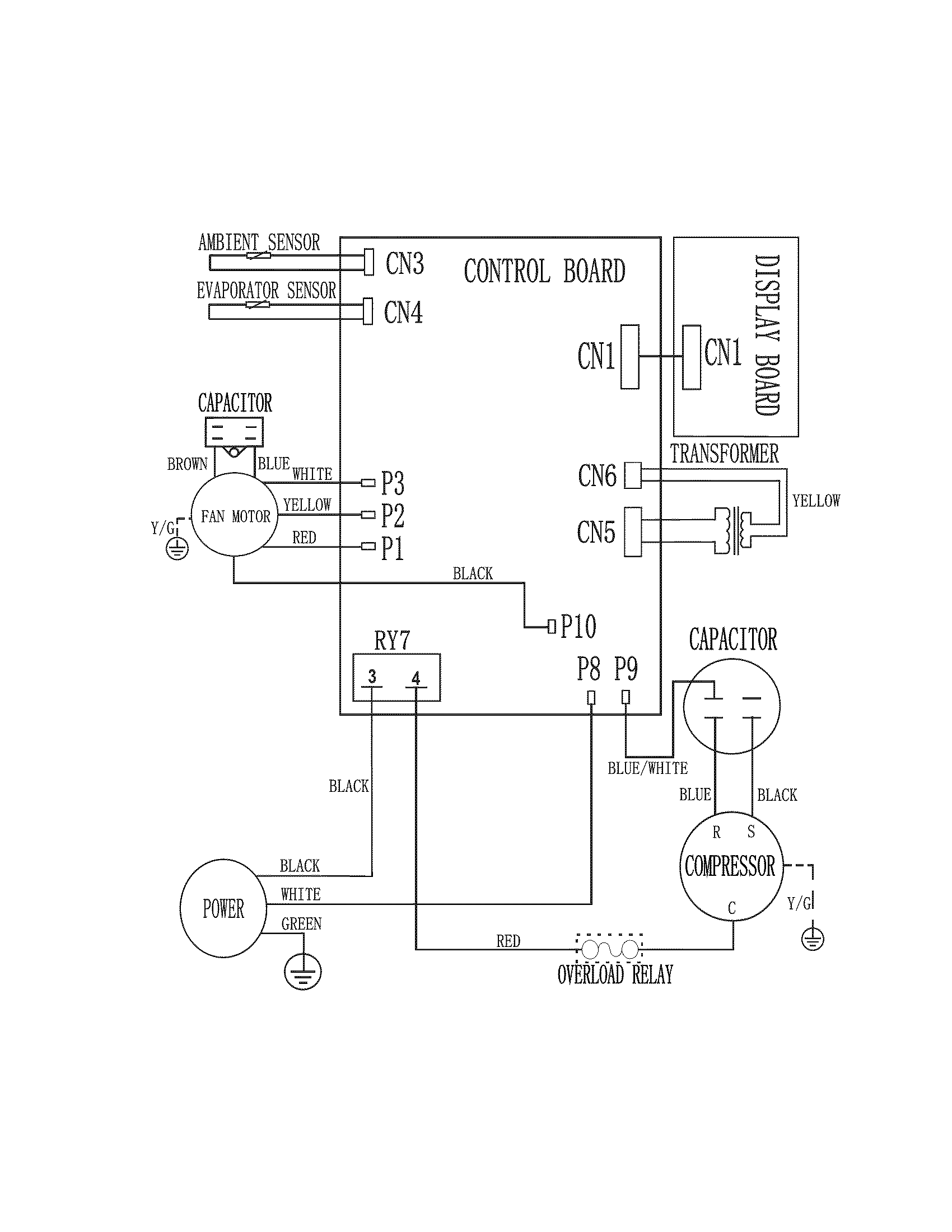 Frigidaire FRA106HT10 wiring diagram diagram