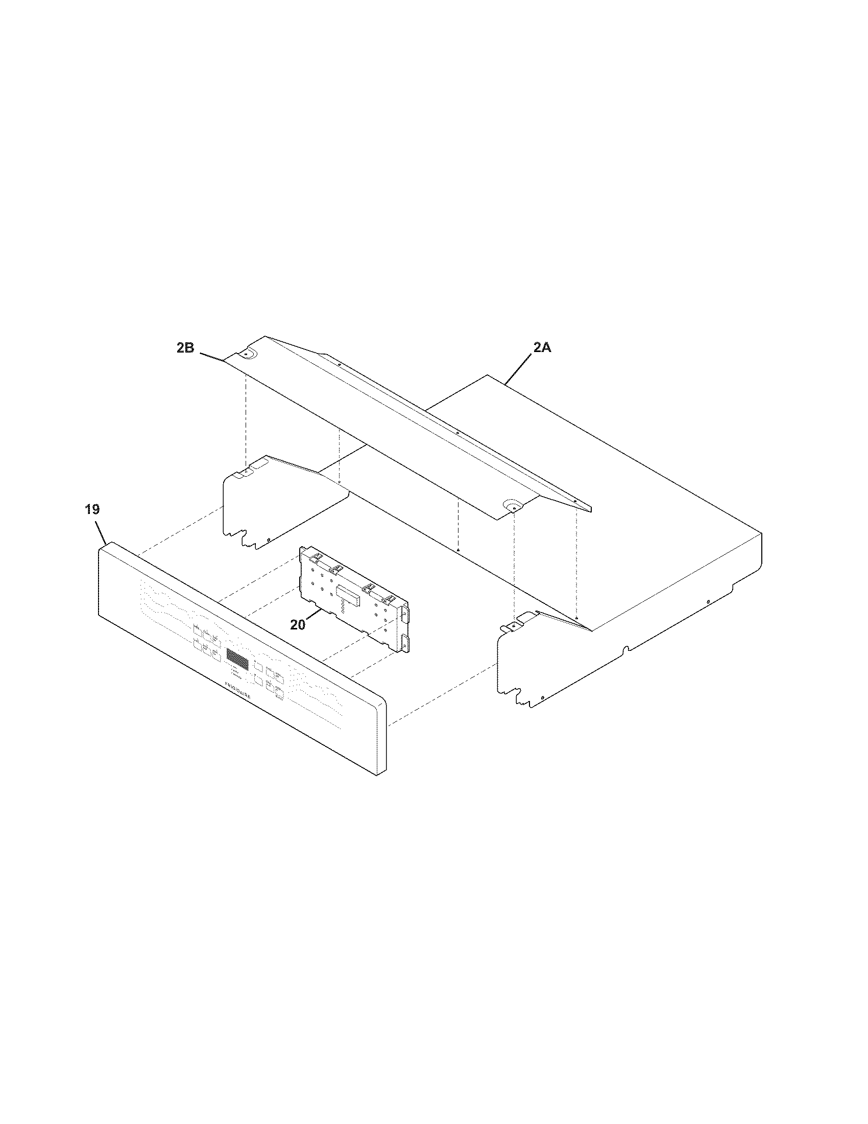 Frigidaire FFEW2725LWA control panel diagram
