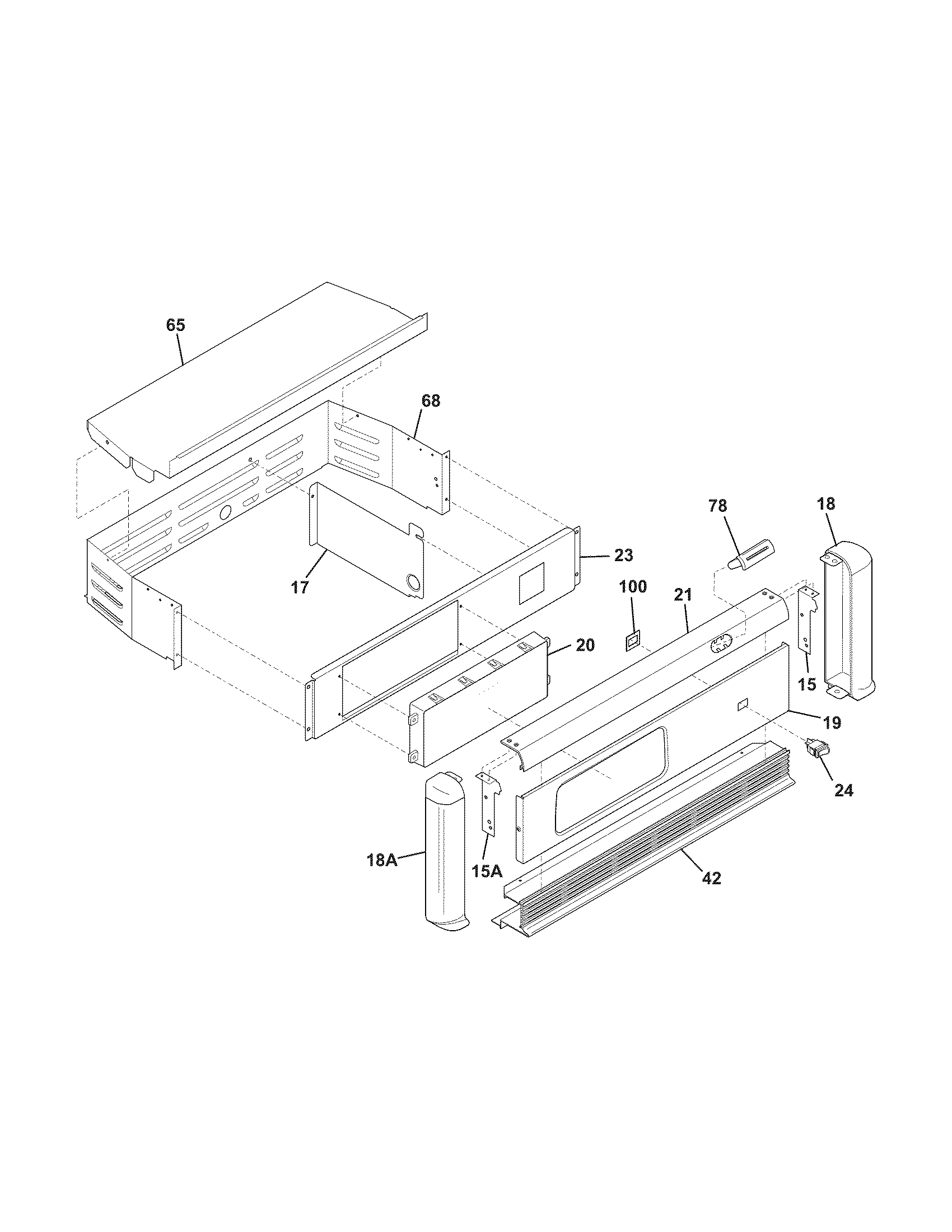 Frigidaire FFEW2425LSA control panel diagram