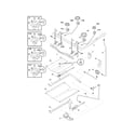 Kenmore Elite 79079432800 burner diagram