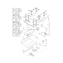 Kenmore Elite 79079433801 burner diagram