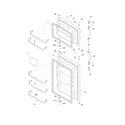Frigidaire FRT18G6JQ5 door diagram
