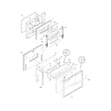 Frigidaire CFEF2415LWA door diagram