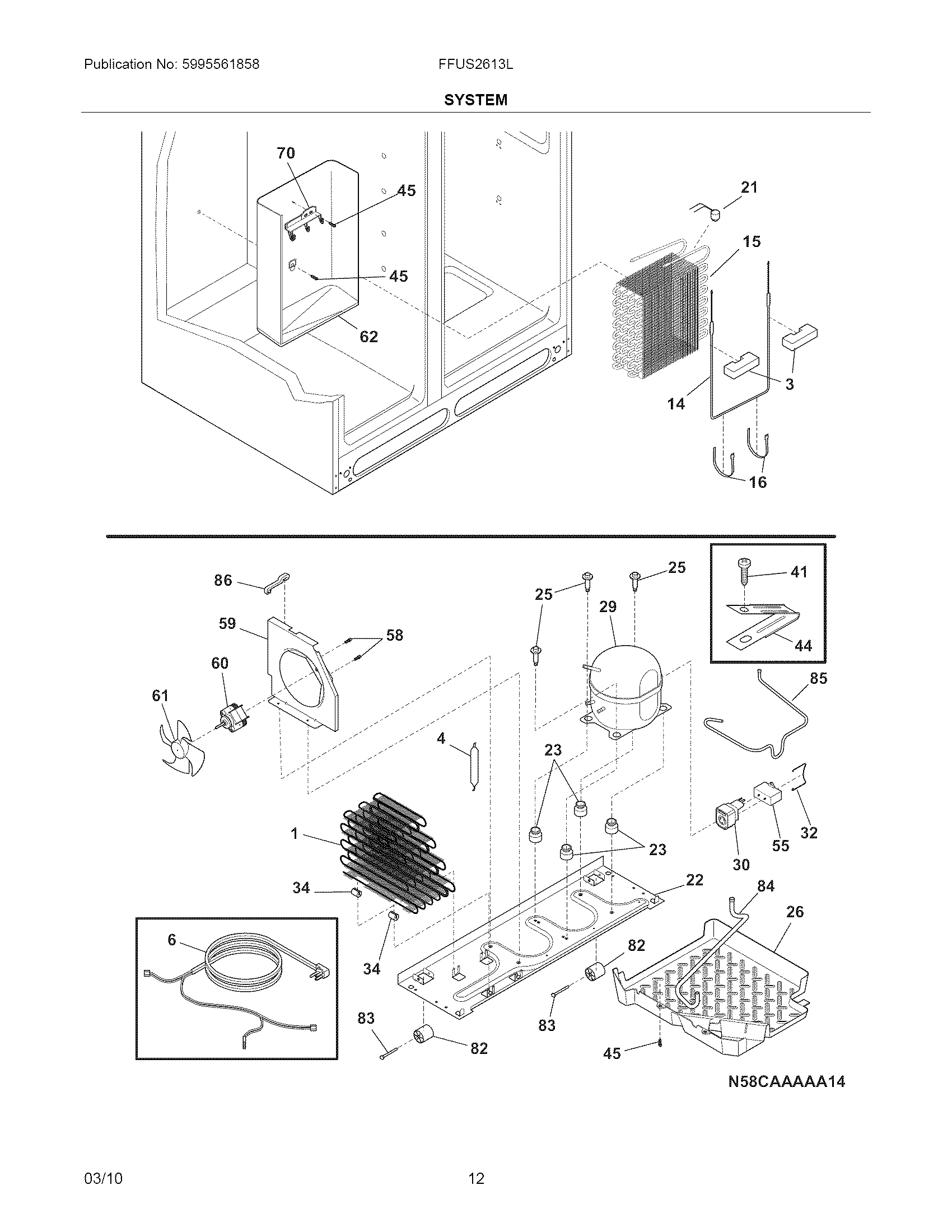 Frigidaire FFUS2613LM0 system diagram