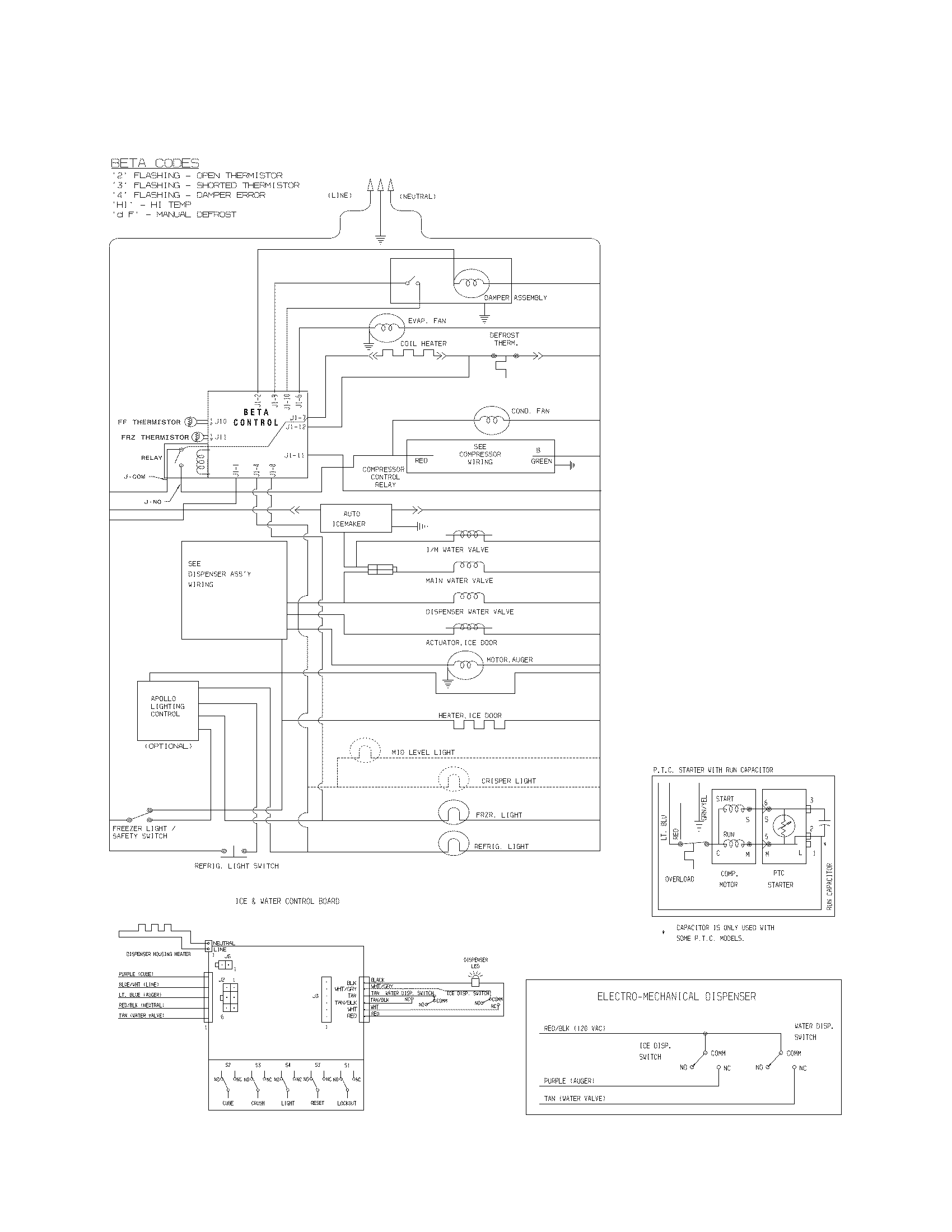 Frigidaire FFUS2613LM0 wiring schematic diagram