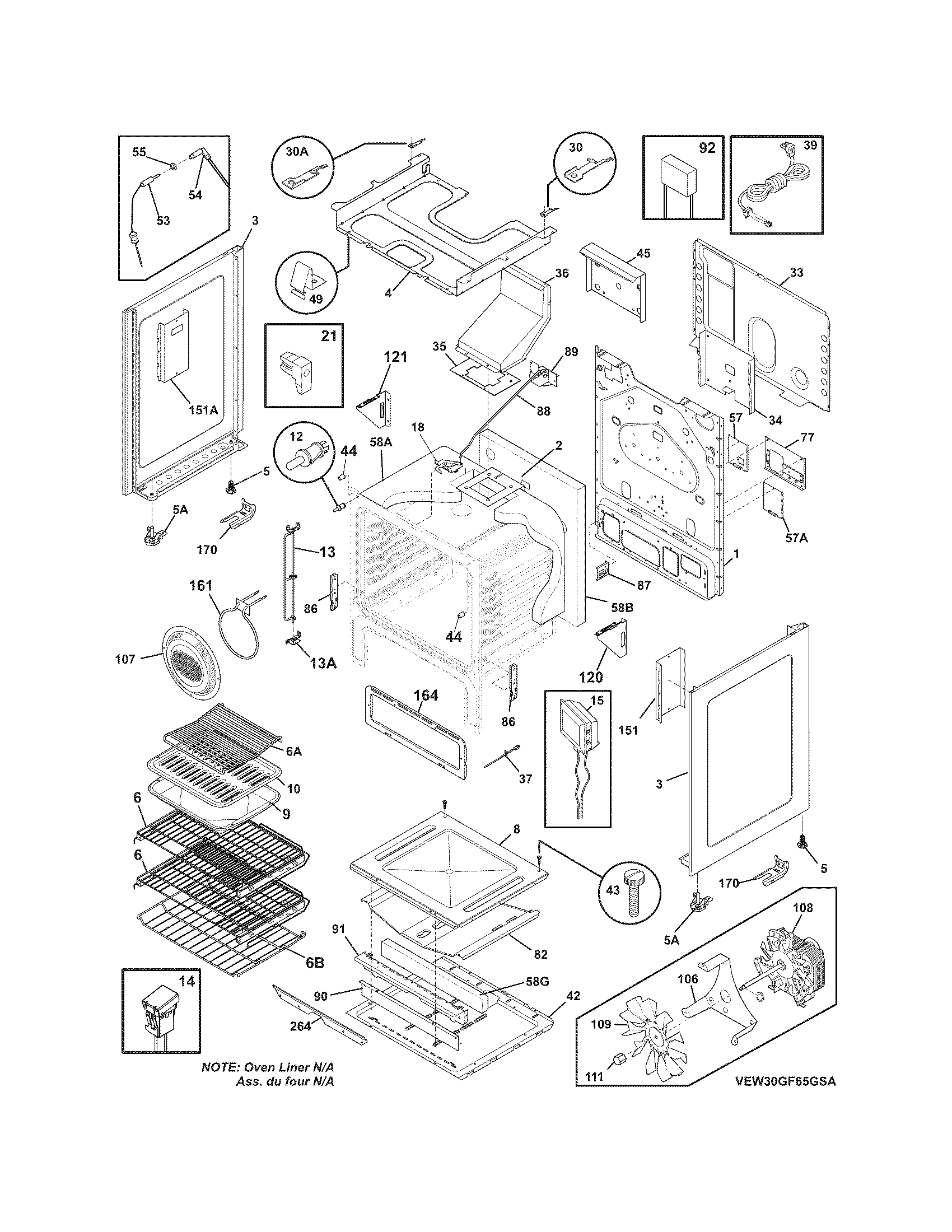 Electrolux EW3LGF65GSG body diagram