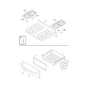 Frigidaire FGF368GMN top/drawer diagram