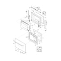 Frigidaire FFEW3025LBA door diagram