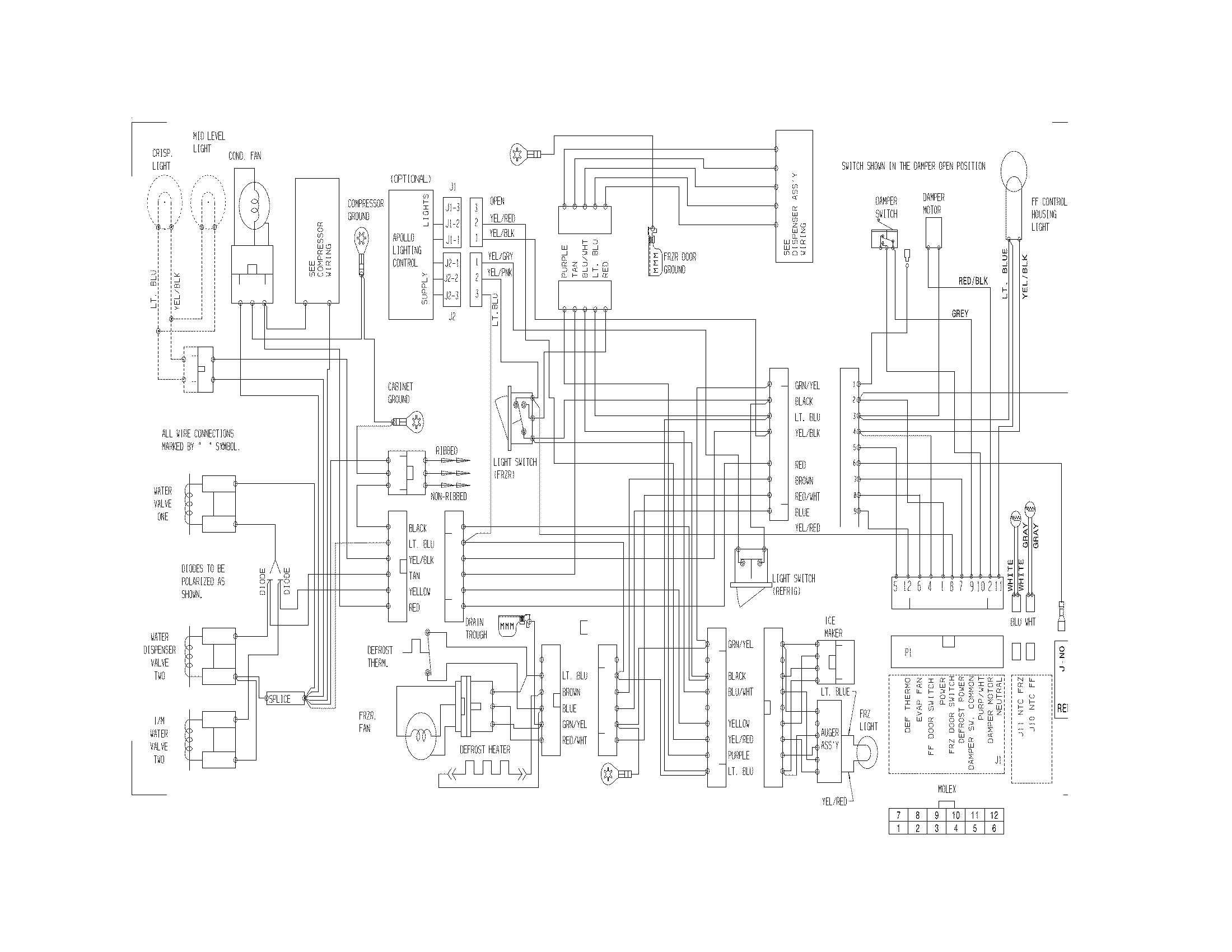 Frigidaire FFHS2313LP0 wiring diagram diagram