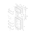 Frigidaire FRT17HB3JZ6 door diagram
