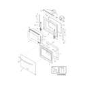 Frigidaire FGGS3075KWB door diagram