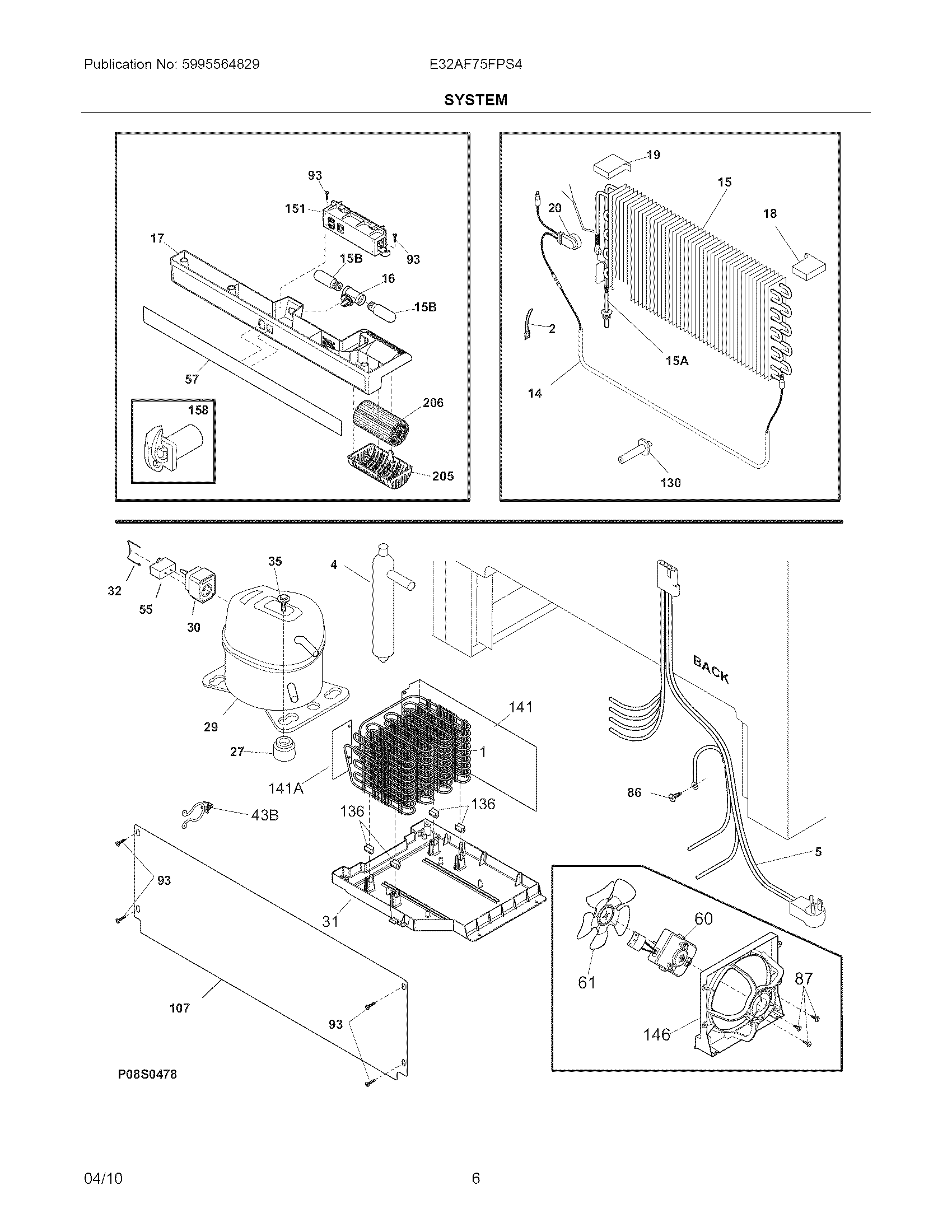 Electrolux E32AF75FPS4 system diagram